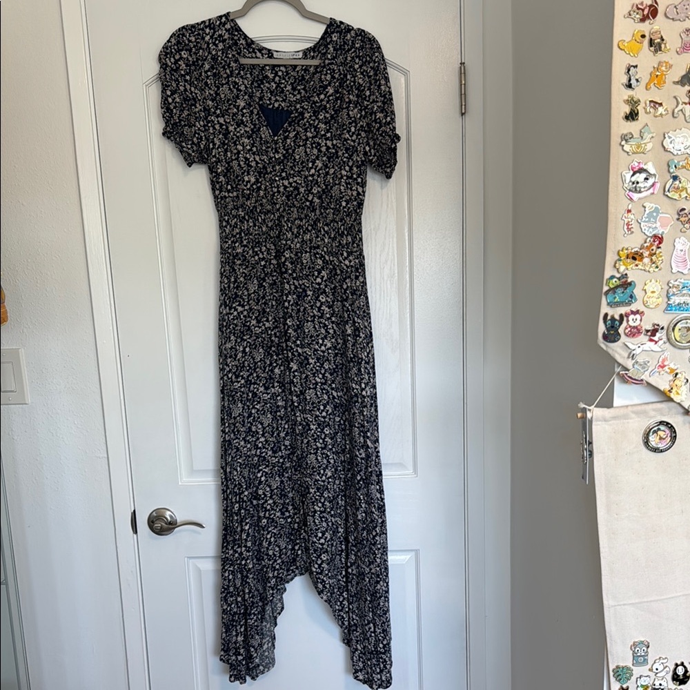 BALTIC BORN Floral Maxi Navy Dress